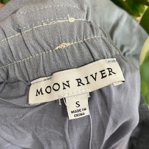 NWT Moon River Cinched Cargo Shorts Slate Grey Anthropologie - Picture 8 of 10